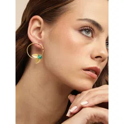 Anouk Gold Plated Beaded Contemporary Drop Earrings-picture-12