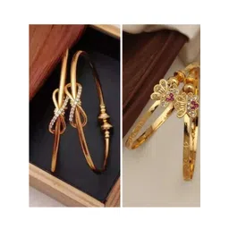 Anouk Gold-Plated Brass American Diamond Finger Ring-picture-12