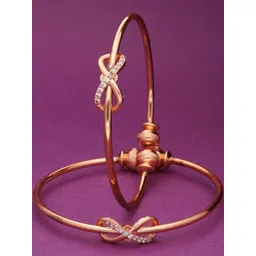 Anouk Gold-Plated Brass American Diamond Finger Ring image 5