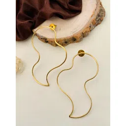 Anouk Gold-Plated Contemporary Shaped Studs-picture-22