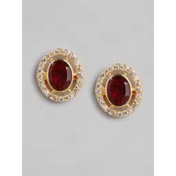 Anouk Gold Plated Contemporary Studs Earrings-picture-35