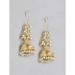 Anouk Gold-Plated Drop Earrings Dome Shaped Jhumkas-picture-37