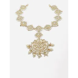 Anouk Gold-Plated Kundan-Studded & Beaded Sheeshphool-picture-21