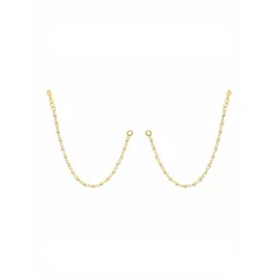 Anouk Gold Plated Pearls Beaded Layered Ear Chains-picture-39