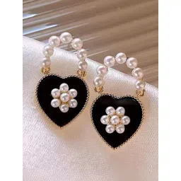 Anouk Heart Shaped Drop Earrings-picture-19