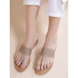 Anouk Laser Cut One Toe Flats-picture-15