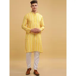 Anouk Long Sleeves Mandarin Collar Cotton Thread Work Kurta-picture-16
