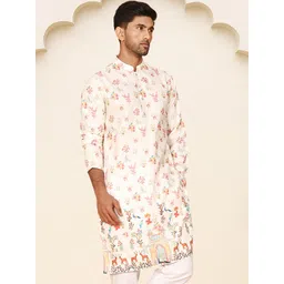 Anouk Men Cotton Straight Kurtas-image-9