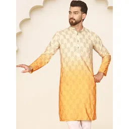 Anouk Men Cotton Straight Kurtas-image-18