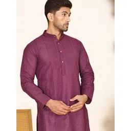 Anouk Men Cotton Straight Kurtas-image-8