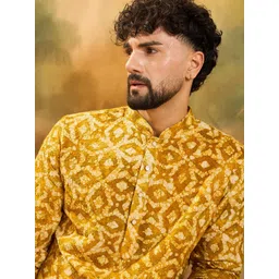 Anouk Men Cotton Straight Kurtas-image-4