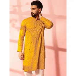 Anouk Men Embroidered Mirror Work Kurta-picture-17