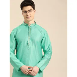 Anouk Men Ethnic Motifs Embroidered Jacquard Kurta-picture-17