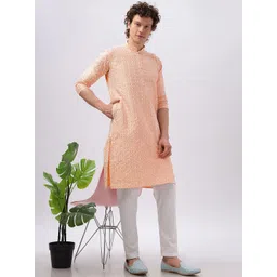 Anouk Men Floral Embroidered Kurta-picture-11