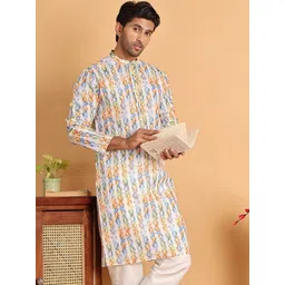 Anouk Men Floral Printed Kurta-picture-23