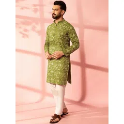 Anouk Men Floral Printed Kurta-picture-26