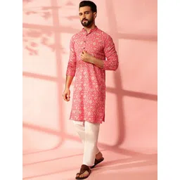 Anouk Men Floral Printed Kurta-picture-18