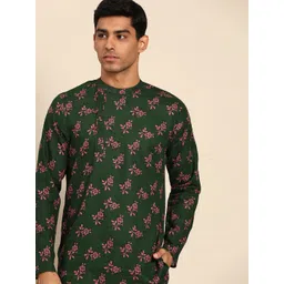 Anouk Men Floral Printed Pure Cotton Kurta-picture-29