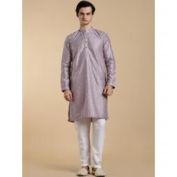Anouk Men Geometric Embroidered Thread Work Floral Kurta-picture-27