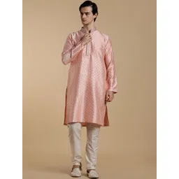 Anouk Men Geometric Printed Thread Work Floral Kurta-picture-20