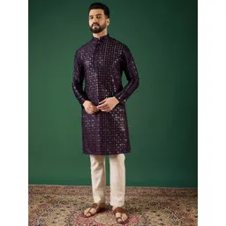 Anouk Men Mirror Work Kurta-picture-13
