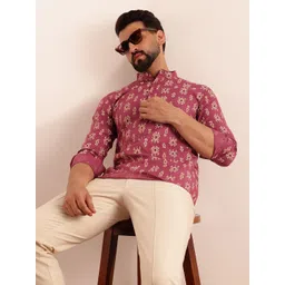 Anouk Men Paisley Printed Cotton Short Kurta-image-45