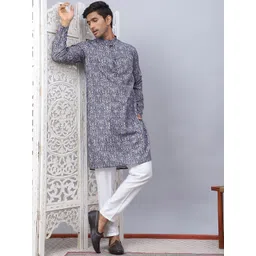 Anouk Men Paisley Printed Regular Kurta with Pyjamas-picture-26