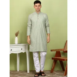 Anouk Men Printed Regular Kurta with Pyjamas-picture-11