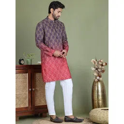 Anouk Men Printed Regular Sequinned Kurta with Pyjamas-picture-18