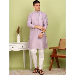 Anouk Men Regular Thread Work Kurta with Pyjamas-picture-23
