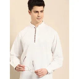Anouk Men Solid Cotton Kurta-image-33