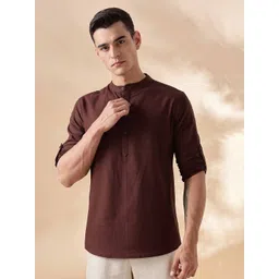 Anouk Men Solid Cotton Kurta-image-26