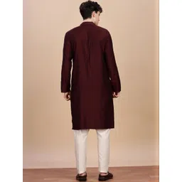 Anouk Men Solid Daily Cotton Straight Kurta-image-39