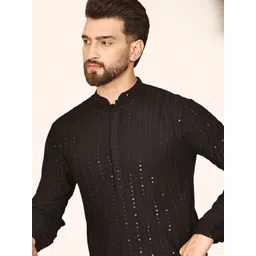 Anouk Men Viscose Rayon Straight Kurtas-picture-26