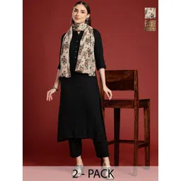 Anouk Pack Of 2 Printed Cotton Scarf-picture-17