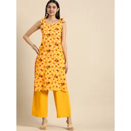 Anouk Printed Pure Cotton Kurta with Trousers image 2