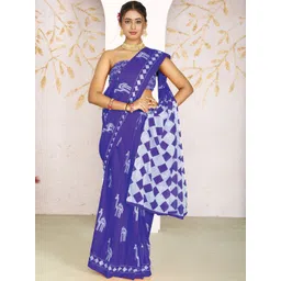 Anouk Ready to Wear Ethnic Motifs Printed Pure Cotton Saree With Pocket-picture-26