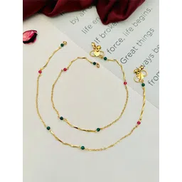 Anouk Set Of 2 Gold-Plated Beaded Anklets-image-28