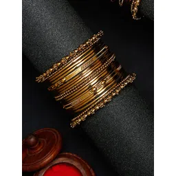 Anouk Set Of 20 Gold-Plated Bangles-picture-23