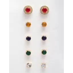 Anouk Set Of 3 Circular Studs Earrings-picture-36