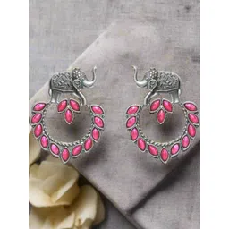 Anouk Silver-Plated Alloy Artificial Stones and Beads Chandbalis-picture-21