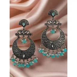 Anouk Silver-Plated Alloy Artificial Stones and Beads Chandbalis-picture-22