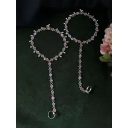 Anouk Silver-Plated Artificial Beads Anklet-picture-31