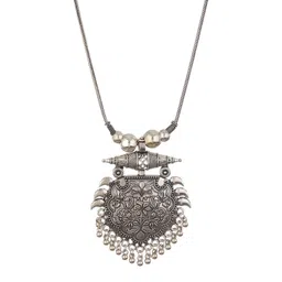 Anouk Silver-Plated Oxidised Necklace image 3
