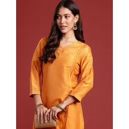 Anouk Solid Kurta with Palazzos-picture-40