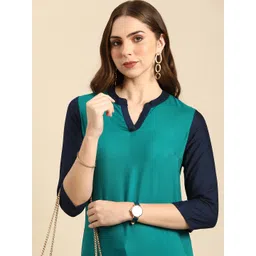 Anouk Solid Straight Kurta-image-16