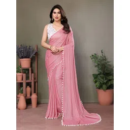 Anouk Striped Embroidered Saree-picture-12