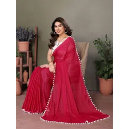 Anouk Striped Embroidered Striped Saree image 5