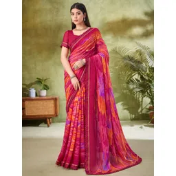 Anouk Striped Pure Chiffon Saree-picture-28