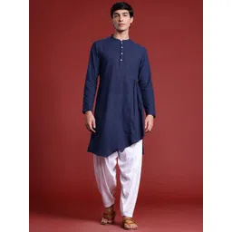 Anouk Tyohaar Collection Pure Cotton Pleated Asymmetric Kurta image 1